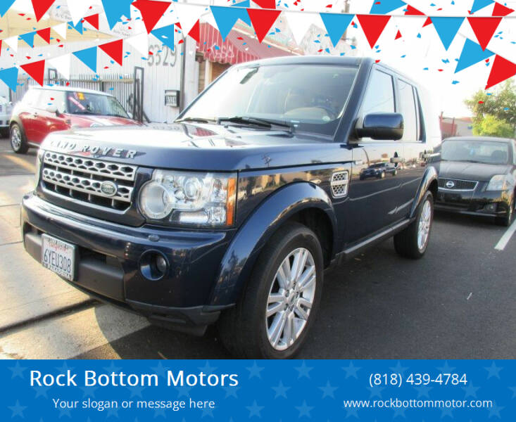 2011 Land Rover LR4 for sale at Rock Bottom Motors in North Hollywood CA