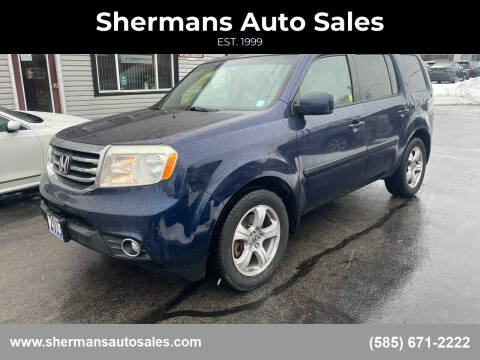 2013 Honda Pilot for sale at Shermans Auto Sales in Webster NY