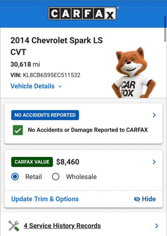 2014 Chevrolet Spark LS CVT