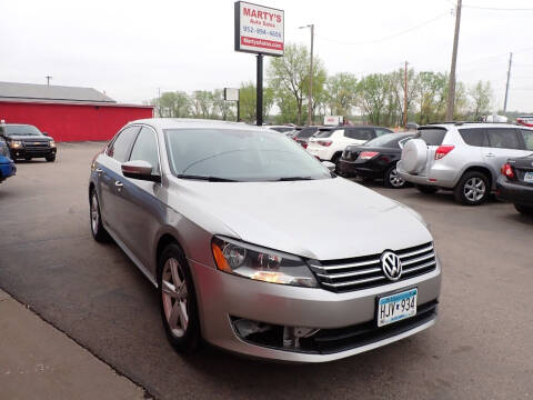 2013 Volkswagen Passat for sale at Marty's Auto Sales in Savage MN