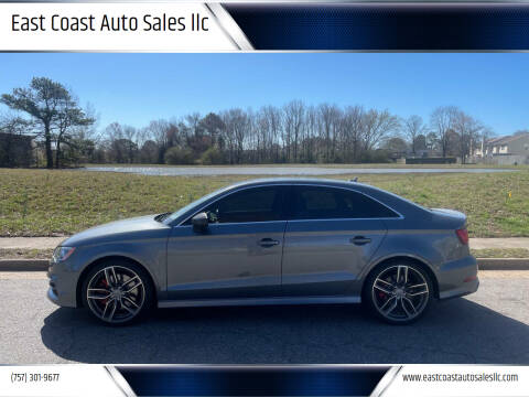 2016 Audi S3 for sale at East Coast Auto Sales llc in Virginia Beach VA