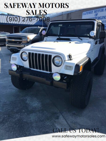 2003 Jeep Wrangler for sale at Safeway Motors Sales in Laurinburg NC