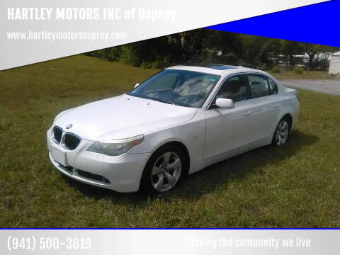 2006 BMW 5 Series for sale at HARTLEY MOTORS INC in Arcadia FL