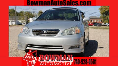 2007 Toyota Corolla for sale at Bowman Auto Sales in Hebron OH