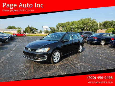 2015 Volkswagen Golf SportWagen for sale at Page Auto Inc in Green Bay WI