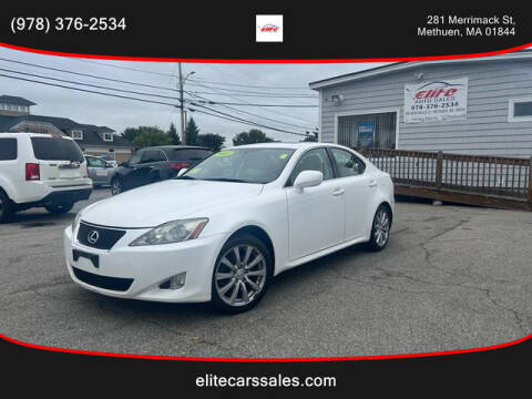 2008 Lexus IS 250 for sale at ELITE AUTO SALES, INC in Methuen MA
