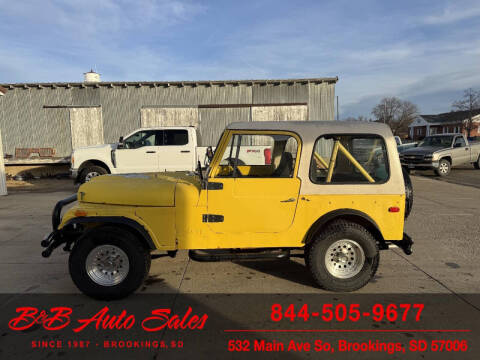 1978 Jeep CJ-7 for sale at B & B Auto Sales in Brookings SD