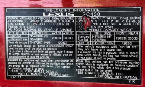 2004 Lexus SC 430