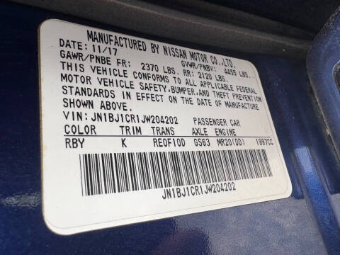 2018 Nissan Rogue Sport SV