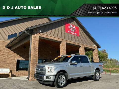 2017 Ford F-150 for sale at D & J AUTO SALES in Joplin MO