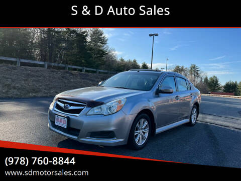 2011 Subaru Legacy for sale at S & D Auto Sales in Maynard MA