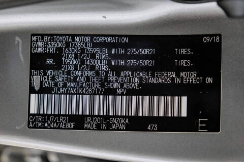2019 Lexus LX 570 Three-Row