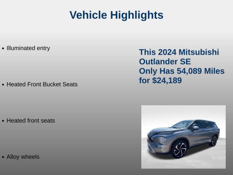 2024 Mitsubishi Outlander SE
