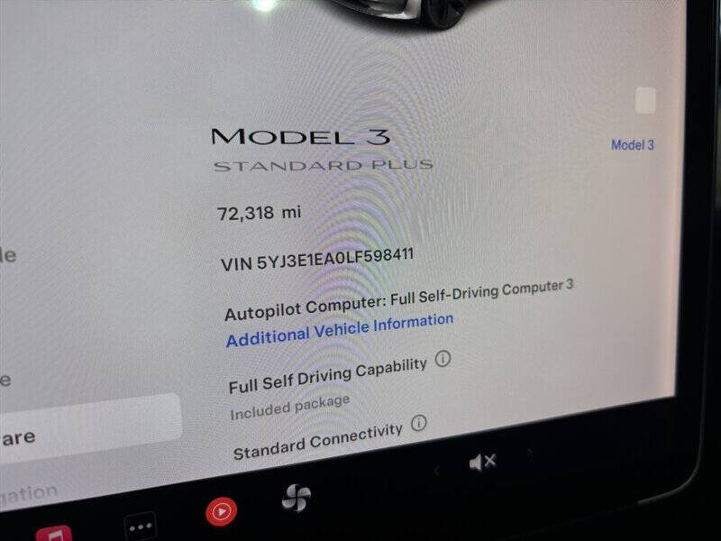2020 Tesla Model 3 Standard Range Plus