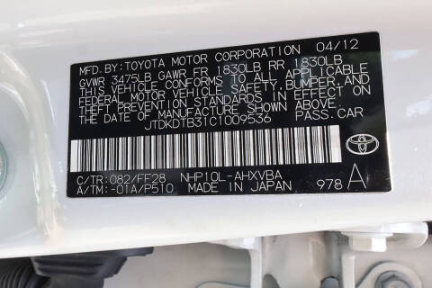 2012 Toyota Prius c One