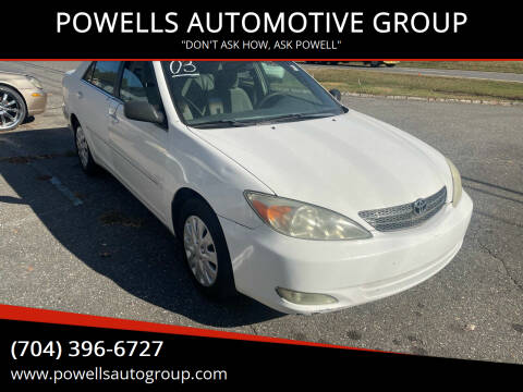 2003 Toyota Camry for sale at POWELLS AUTOMOTIVE GROUP in Gastonia NC