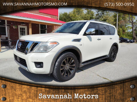 2017 Nissan Armada for sale at Savannah Motors in Whiteside MO
