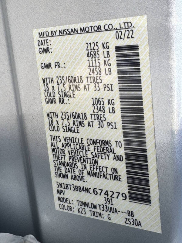 2022 Nissan Rogue SV