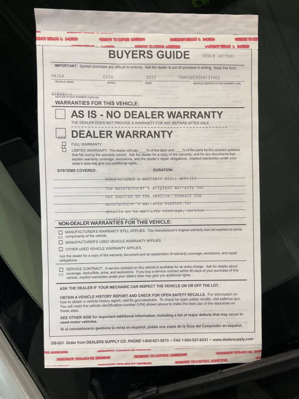 2023 Mazda CX-50 2.5 S Preferred Plus