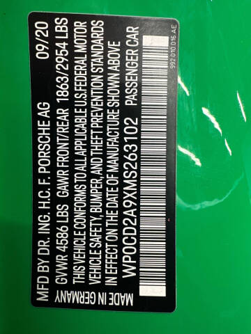 2021 Porsche 911 Turbo S