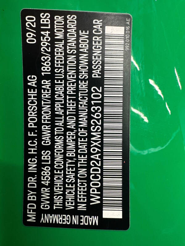 2021 Porsche 911 Turbo S