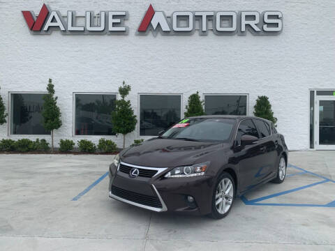 2014 Lexus CT 200h for sale at Value Motors Company in Marrero LA