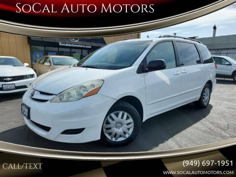 2006 Toyota Sienna for sale at SoCal Auto Motors in Costa Mesa CA