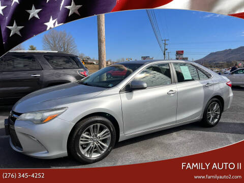 2017 Toyota Camry for sale at FAMILY AUTO II in Pounding Mill VA