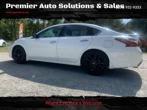 2017 Nissan Altima for sale at Premier Auto Solutions & Sales in Quinton VA