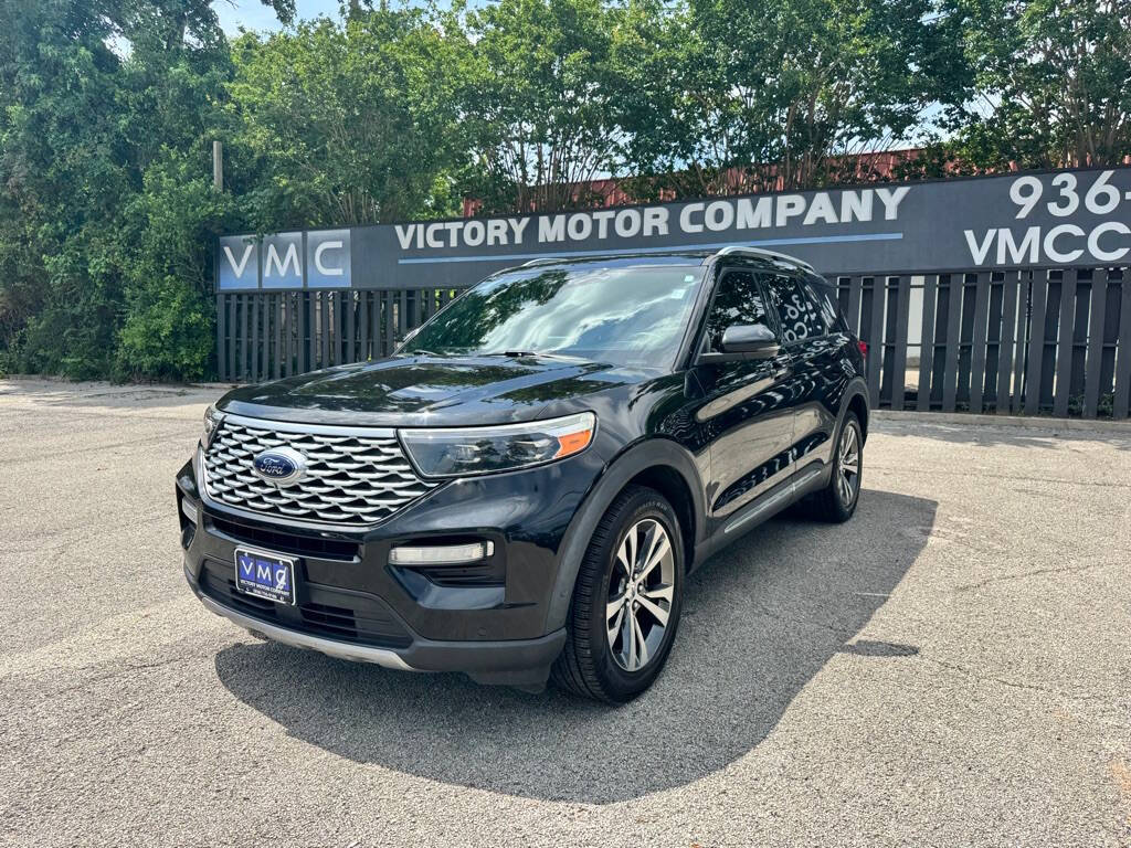 Black 2020 Ford Explorer Platinum AWD Platinum 4dr SUV 2