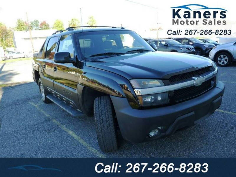 2004 Chevrolet Avalanche for sale at Kaners Motor Sales in Huntingdon Valley PA