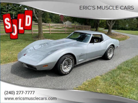 1973 Chevrolet Corvette for sale at Eric's Muscle Cars in Clarksburg MD