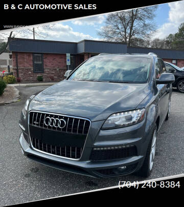 2015 Audi Q7 for sale at B & C AUTOMOTIVE SALES in Lincolnton NC
