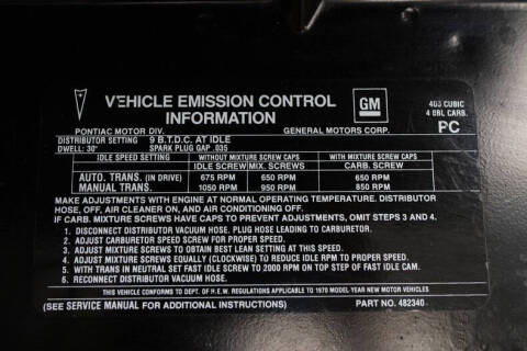 1970 Pontiac Firebird Trans Am