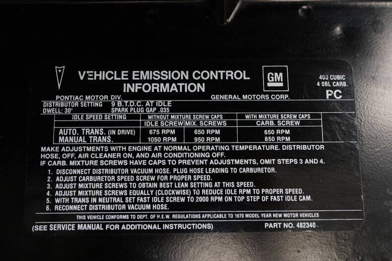 1970 Pontiac Firebird Trans Am