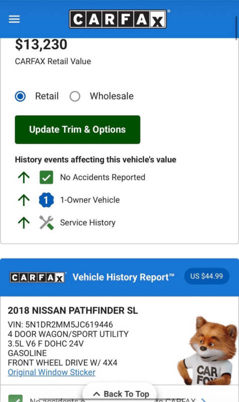 2018 Nissan Pathfinder SL