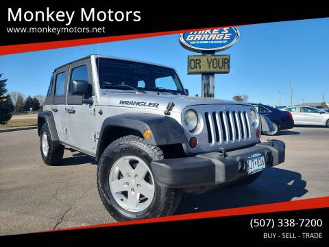 2010 Jeep Wrangler Unlimited for sale at Monkey Motors in Faribault MN