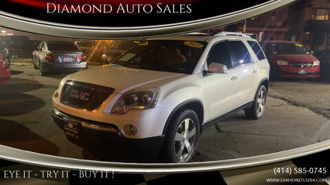 2012 GMC Acadia for sale at DIAMOND AUTO SALES LLC in Milwaukee WI