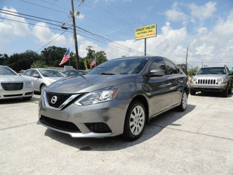 2017 Nissan Sentra for sale at GREAT VALUE MOTORS in Jacksonville FL