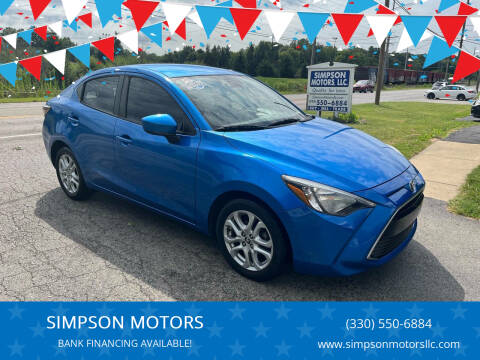 2017 Toyota Yaris iA for sale at SIMPSON MOTORS in Youngstown OH