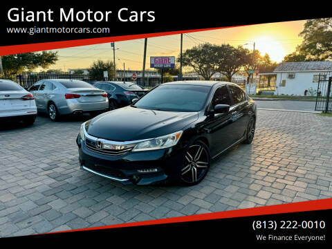 2017 Honda Accord for sale at Giant Motor Cars in Tampa FL