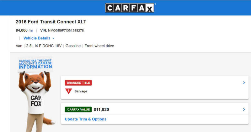 2016 Ford Transit Connect XLT