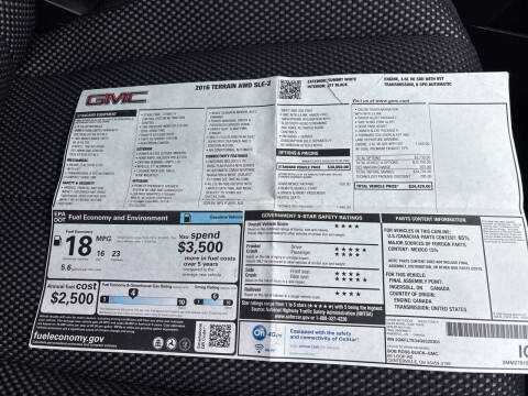 2016 GMC Terrain SLE-2