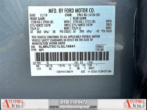 2020 Lincoln Aviator Reserve