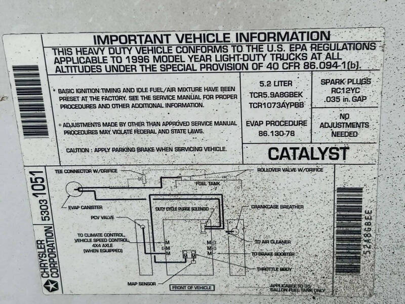 1996 Dodge Ram Van 3500
