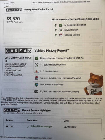 2017 Chevrolet Trax LT