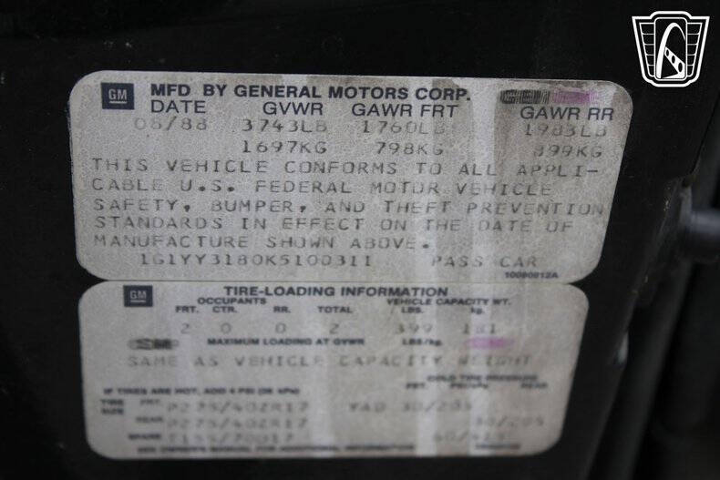 1989 Chevrolet Corvette