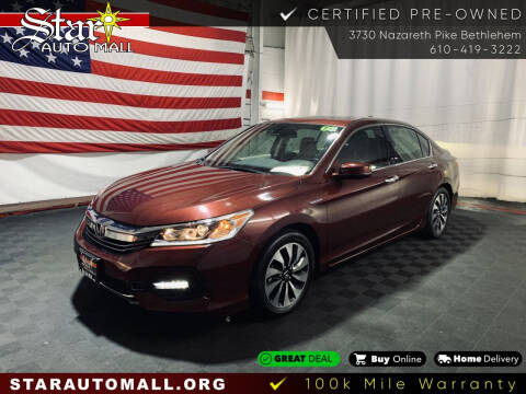 2017 Honda Accord Hybrid for sale at Star Auto Mall in Bethlehem PA