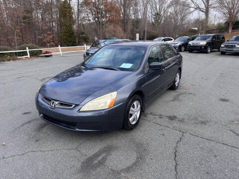 2003 Honda Accord for sale at Orlandos Motors & Detail in Winston Salem NC