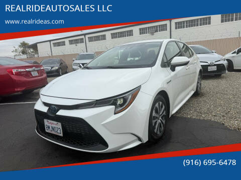 2020 Toyota Corolla Hybrid for sale at REALRIDEAUTOSALES LLC in Sacramento CA